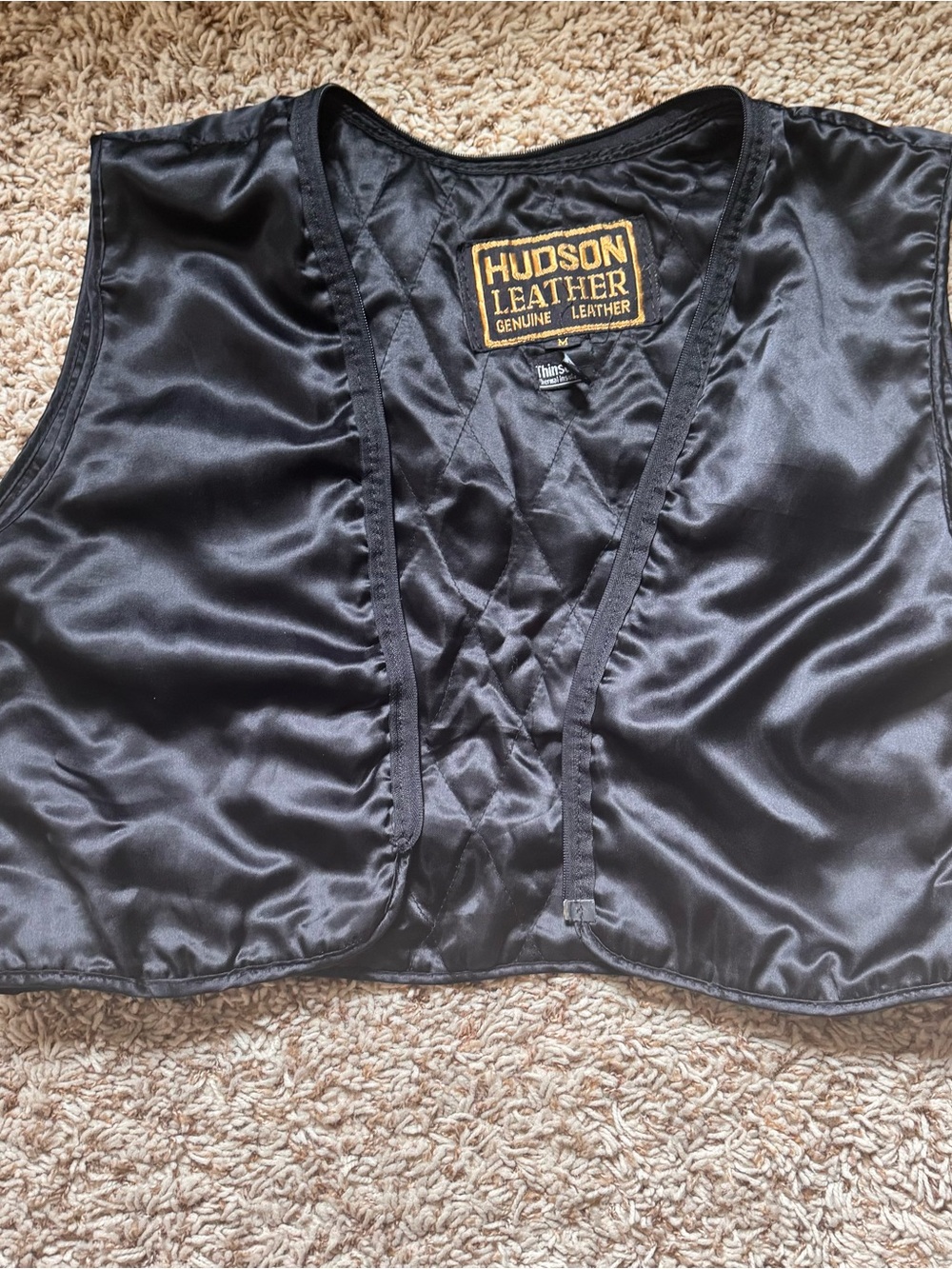 Women's Black Satin-Look Vest